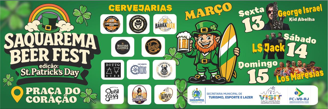 Saquarema Beer Fest reúne cervejarias artesanais, gastronomia e shows até domingo (15)