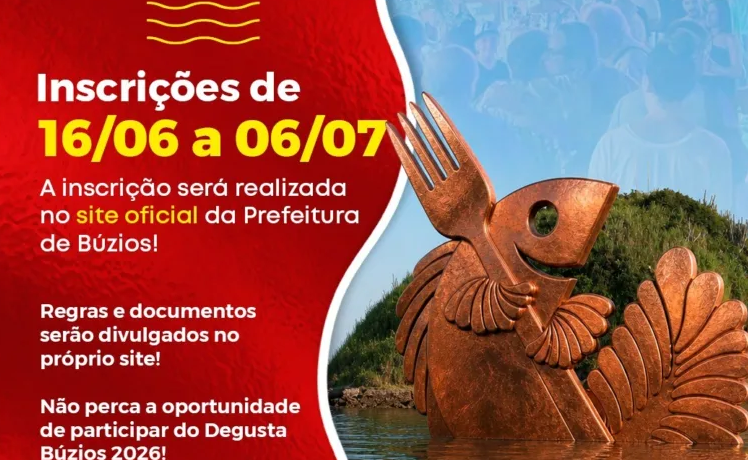 Inscrições para o Degusta Búzios 2026 terminam no domingo (6); veja como participar